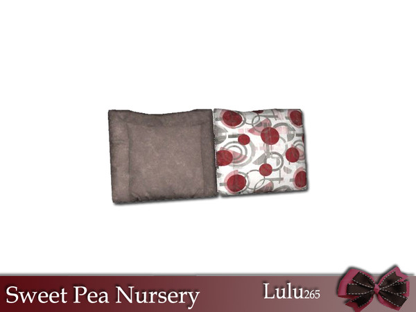 Sims 3 — Sweat Pea Nursery Crib Decor Cushions by Lulu265 — Part of the Sweet Pea Nursery Set Fully CAStable Made by