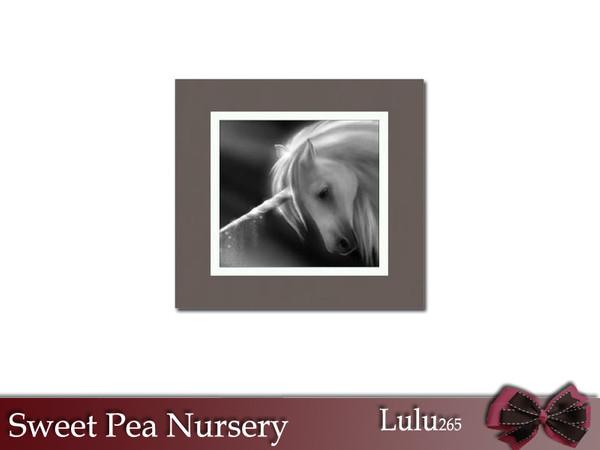 Sims 3 — Sweet Pea Wall Decor Unicorn by Lulu265 — Part of the Sweet Pea Nursery Set Fully CAStable Made by Lulu265 for