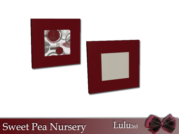 Sims 3 — Sweet Pea Nursery Wall Decor Picture by Lulu265 — Part of the Sweet Pea Nursery Set Fully CAStable Made by