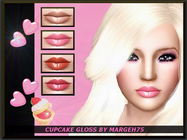 Sims 3 — Cupcake Gloss  by Margeh-75 — -Sweet Girlie wetlook Lipgloss that your sims will love :) -teen-elder category