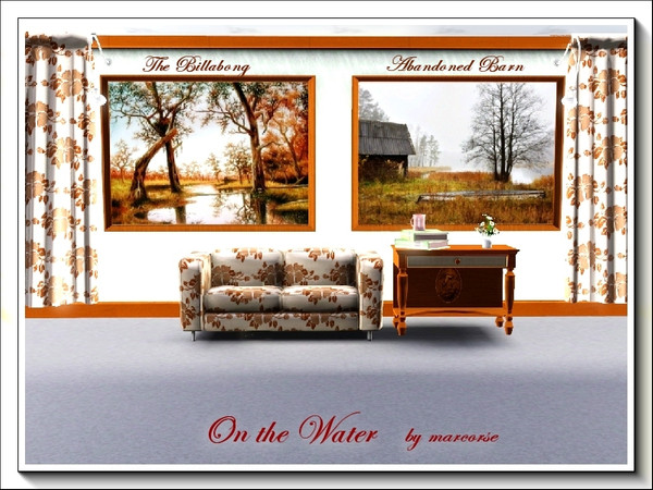 Sims 3 — On the Water_marcorse by marcorse — Two paintings in one file: On the Water includes The Billabong and Abandoned