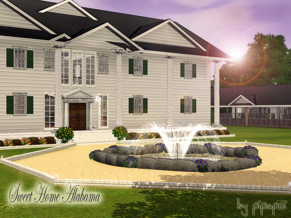Sims 3 — Sweet Home Alabama by pipapoi2 — Live like Scarlett O'Hara in a magnificent house. A large plot with a private