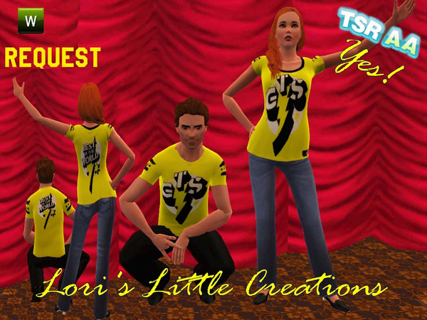 Sims 3 — PUNK SHIRT Generations and Showtime needed by ldanti2 — WWE Shirt as per request, male and female version.