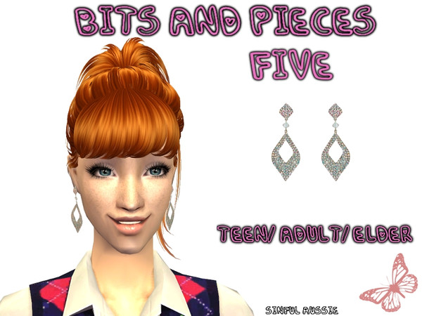 Sims 2 — Bits and Pieces - Five by sinful_aussie — A set of different earrings i had leftover and decided to share!