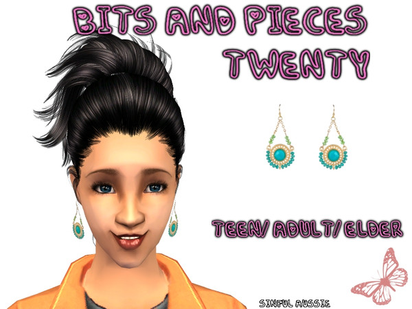 Sims 2 — Bits and Pieces - Twenty by sinful_aussie — A set of different earrings i had leftover and decided to share!