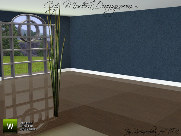 Sims 3 — Cap Modern Dining Insert Plant by TheNumbersWoman — Stylish Furniture priced for the disappearing middle class