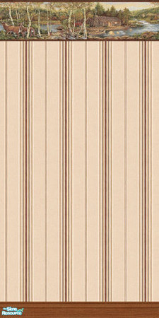 Sims 2 — Rustic Wallpaper - A Little Cabin by kittyispretty69 — A cute wallpaper to add a rustic and homey feeling to
