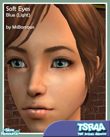 Sims 2 — Soft Eyes - Blue (Lt) by MsBarrows — Light blue eye.