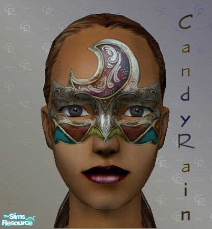 Sims 2 — Carnivale Masks - #2 by Candyrain — Just in time for Halloween! Now your Sims can masquerade in style with these