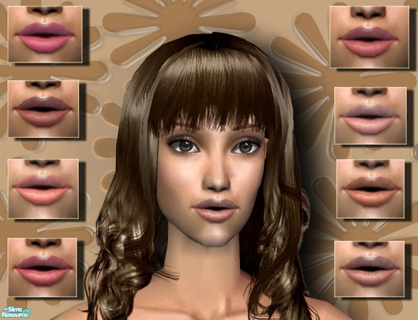 Sims 2 — Pouty Lipstick Set by nikisatez05 — Set of 8 hand painted kissable pouts. Enjoy!