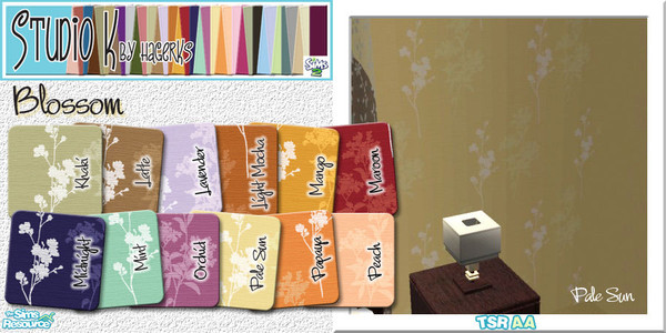 Sims 2 — Studio K Blossom_02 by StudioKhagerks — 13-24 of 36 colors. Great for Takemizu Village hotels! Blossom has a