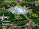 Sims 3 — Victorian Gardens by Victorian_Carly — Victorian park: gazebo, conservatory, rose garden, English formal garden,