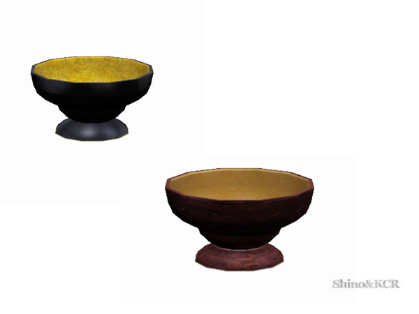 Sims 3 — Modular Living - wooden Bowl by ShinoKCR — 