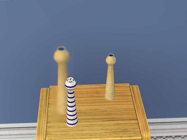 Sims 3 — Seaside Dining Porcelain Small Decor Candle by wolfspryte — part of the Seaside Diningroom Collection by