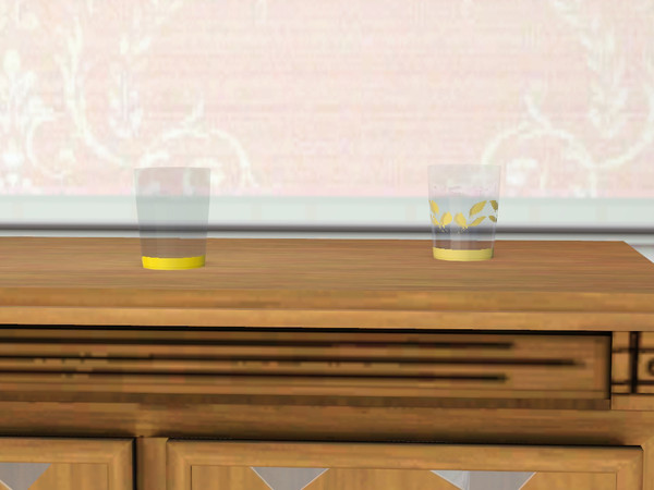 Sims 3 — Seaside Dining Small Glass by wolfspryte — part of the Seaside Diningroom Collection by wolfspryte for TSR