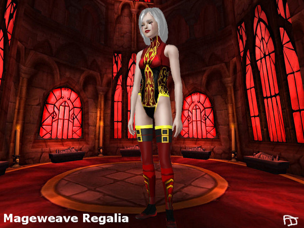 Sims 3 — MageweaveRegalia_T.D. by Sylvanes2 — The mageweave regalia set standing out an outfit and boots. The second gear