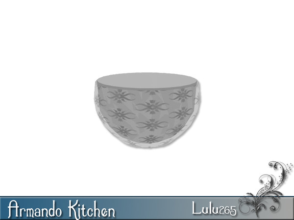 Sims 3 — Armando Kitchen Glass Table Bowl by Lulu265 — Part of the Armando Kitchen Set Made by Lulu265 for TSR. Please do