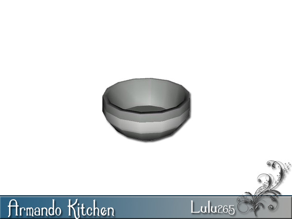 Sims 3 — Armando Kitchen Decor Bowl by Lulu265 — Part of the Armando Kitchen Set Fully CAStable Made by Lulu265 for TSR.
