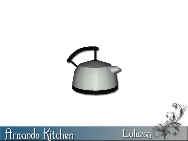 Sims 3 — Armando Kitchen Decor Kettle by Lulu265 — Part of the Armando Kitchen Set Fully CAStable Made by Lulu265 for