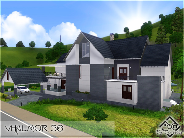 Sims 3 — Vhalmor 56 by Devirose — Large, spacious, must to be furnished, swimming pool and parking included.No need
