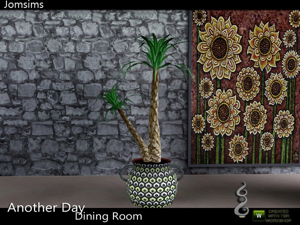 Sims 3 — another day floor plant 1 by jomsims — another day floor plant