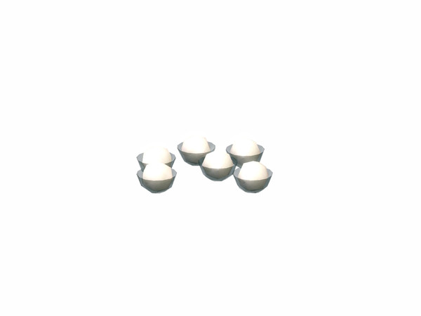 Sims 3 — Fresh Green Mini Bowls by Flovv — A set of pretty mini bowls with tasty sweet cream inside.