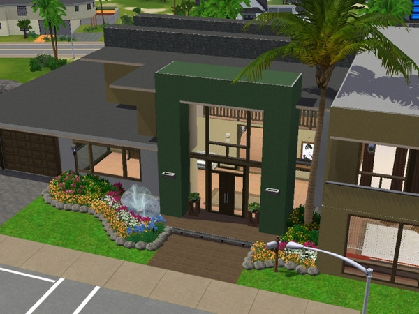 Sims 3 — The Climber by Danielminetto2 — Built on the edge of a hill, this home was not confined to the hills. It is an