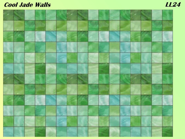 Sims 2 — Cool Jade - Cool Jade Walls by luckylibran242 — Shiny walls for happy shiny sims :) polished look for a glassy
