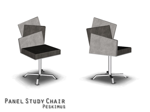 Sims 3 — Panel Study Chair by peskimus — Modern chair for your Sims!