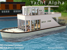 Sims 3 — Yacht Alpha (A Houseboat) by RamenNoodles — Are your sims wanting to explore the ocean in a luxurious manner,