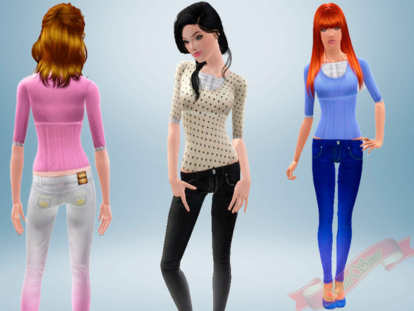 Sims 3 — candyheart by StarSims — This casual set includes a jeans and top. -recolorable -Cas and launcher preview
