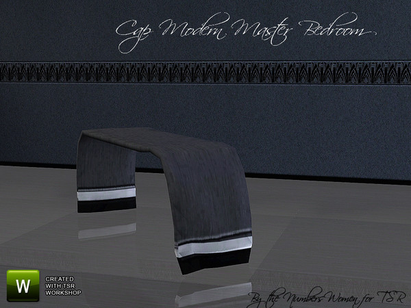 Sims 3 — Cap Modern Master Bedroom Bed Throw by TheNumbersWoman — Stylish Furniture priced for the disappearing middle