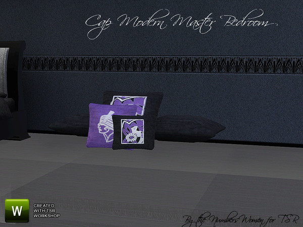 Sims 3 — Cap Modern Master Bedroom Bed Pillows by TheNumbersWoman — Stylish Furniture priced for the disappearing middle