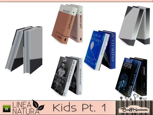 Sims 3 — Linea Natura Kids Books E by BuffSumm — Part of the *Linea Natura Series - Kids* Created by BuffSumm @ TSR
