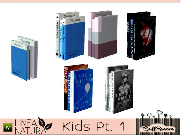 Sims 3 — Linea Natura Kids Books A by BuffSumm — Part of the *Linea Natura Series - Kids* Created by BuffSumm @ TSR