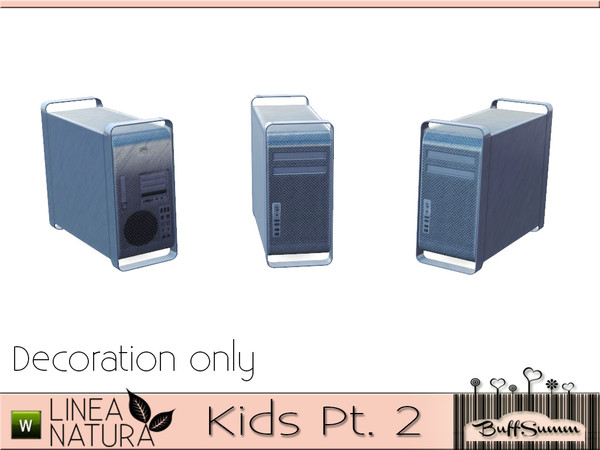 Sims 3 — Linea Natura Kids Mac Pro Deko by BuffSumm — Part of the *Linea Natura Series - Kids* Created by BuffSumm @ TSR