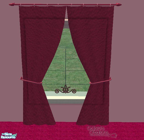 Sims 2 — Calli\'s Aurora curtains large long by Callisto149 — Curtains for your Aurora br. Don\'t forget to get lym\'s