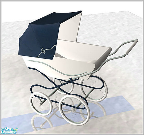 Sims 2 — Silver cross recolors - B43 Silver Cross  White-blue by Birgit43 — 