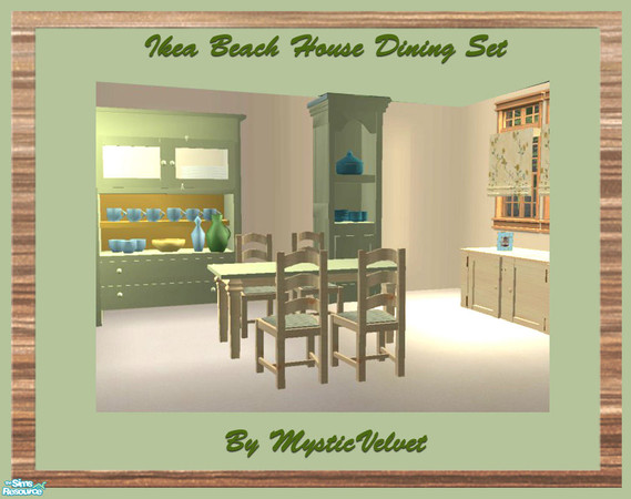 Sims 2 — Ikea-Beach House-Dining by MysticVelvet — These Meshes are based on the Ikea Beach House furnishing. No EP\'s