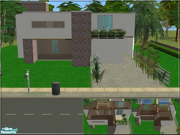 Sims 2 — V-20 by Veronn — Veronaville Modern Residental 01 By Veronn 3x3 36,541