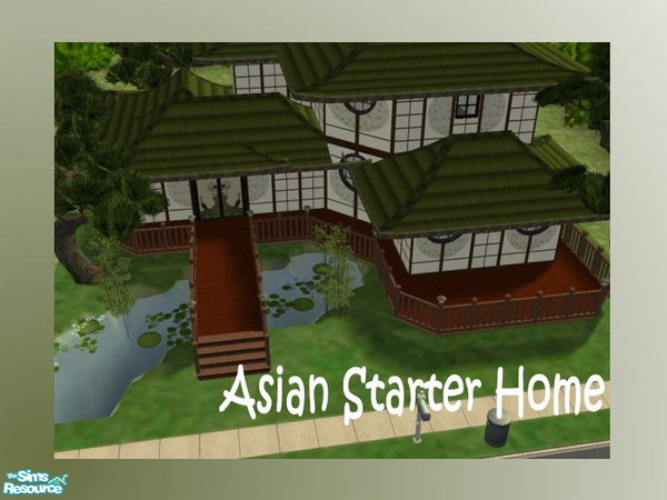 Sims 2 — Group of Asian Starter Homes - 2 by scinortenpiose1021 — One bedroom, one bath with a sauna right off the master