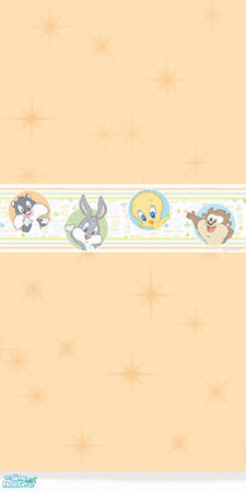 Sims 2 — Looney Tunes Nursery Set - Wallpaper by lym — Part of my Looney Tunes Nursery set.