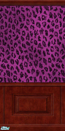 Sims 2 — Pink Leopard Boards by JibJib — Imported from the ancient city of Leoparopia these wallpapers are a must for all