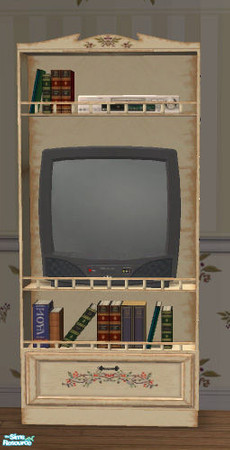 Sims 2 — Seasons Country Match TV Unit by Simaddict99 — country match Tv unit. Uses wood textures from Maxis \"A
