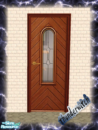 Sims 2 — Entrance Doors  - Dark Brown by thunderwitch — Maxis recolor. No mesh required.