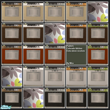 Sims 2 — Extra Colorado kitchen stoves by mirake — Made 20!! extra stoves. So you can mix and match them with all the