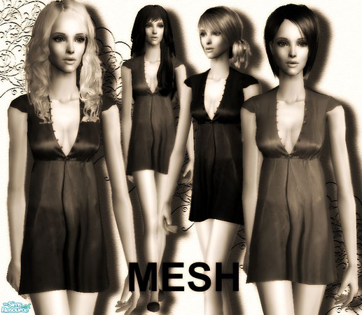 Sims 2 — Tea Dress Everyday Set - Mesh Nikisatez05 Afdress03 2109 by nikisatez05 — 