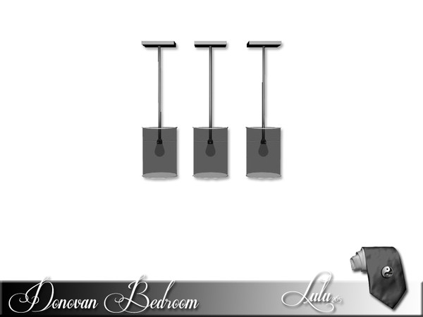 Sims 3 — Donovan Bedroom Ceiling Light by Lulu265 — Part of the Donovan Bedroom Set Fully CAStable Made by Lulu265 for