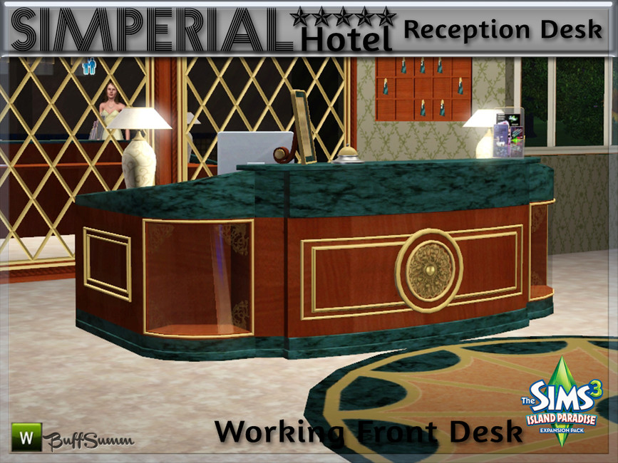 The Sims Resource Simperial Reception Front Desk