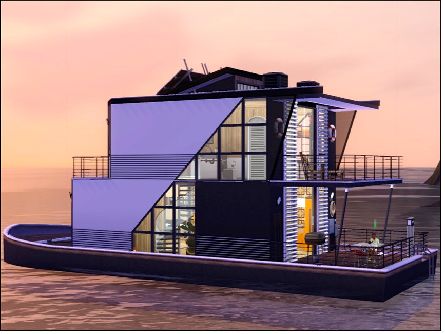 The Sims Resource Frederikas Houseboat